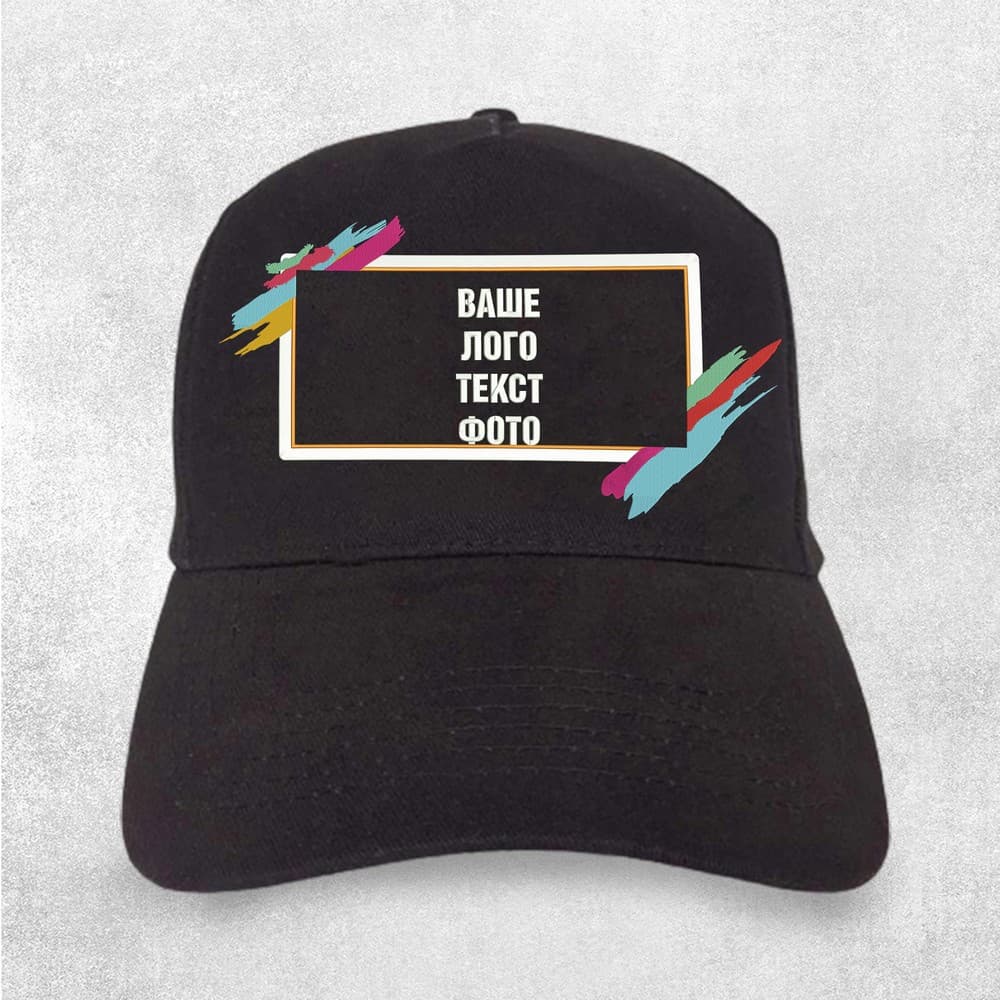 Вишивка на кепці чорної