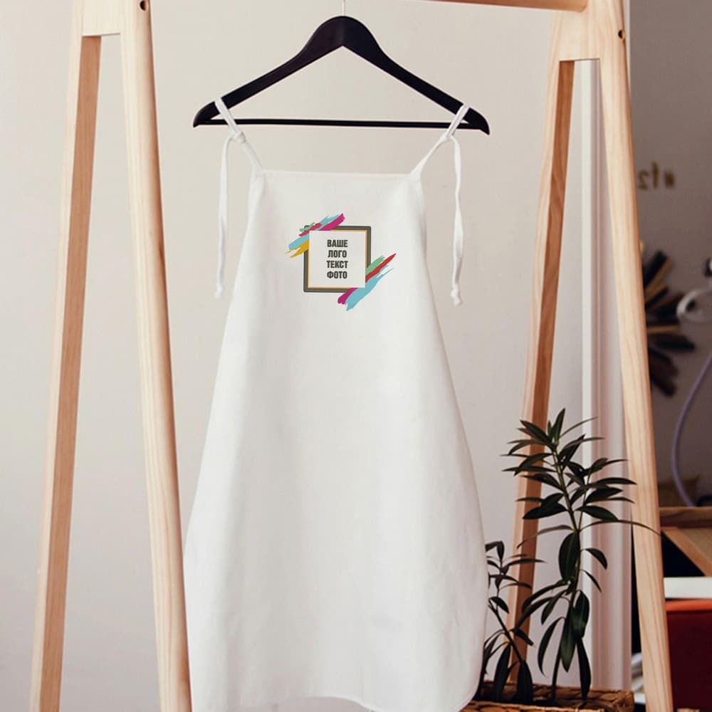 Вишивка на фартусі білому